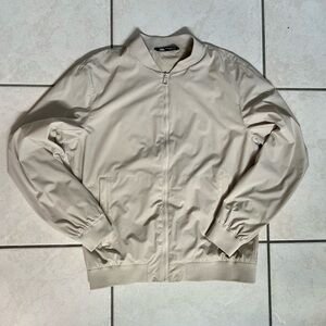 Zara Beige Bomber Jacket